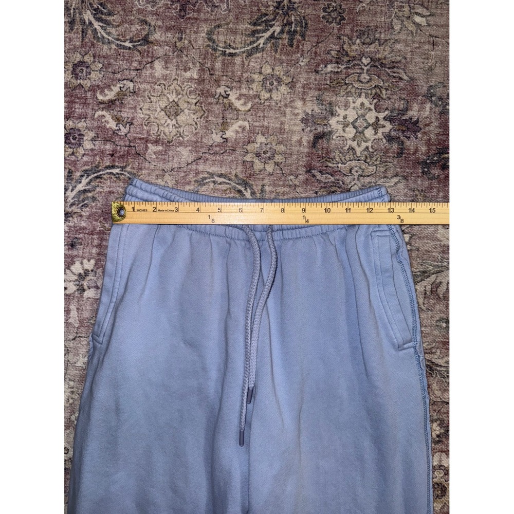 Aerie Womens Blue Fleece Joggers Sweatpants High Waisted‎ Size Medium Regular - Picture 4 of 5